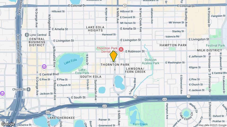 1015 E Washington St, Unit Downstairs Map and Location Details