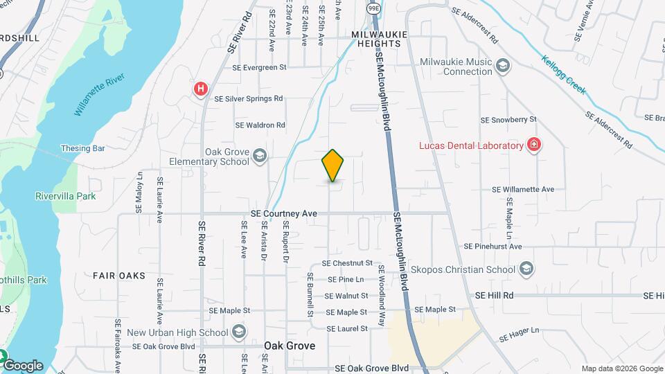 13758 SE Linden Ln Map and Location Details