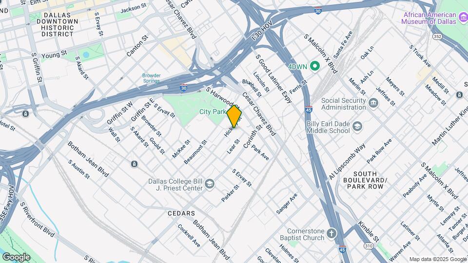 1820 Hickory St Mapa y Detalles de la Ubicación