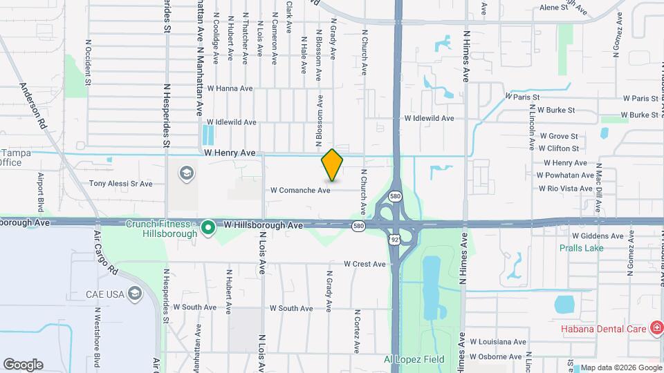 4001 W Comanche Ave Map and Location Details