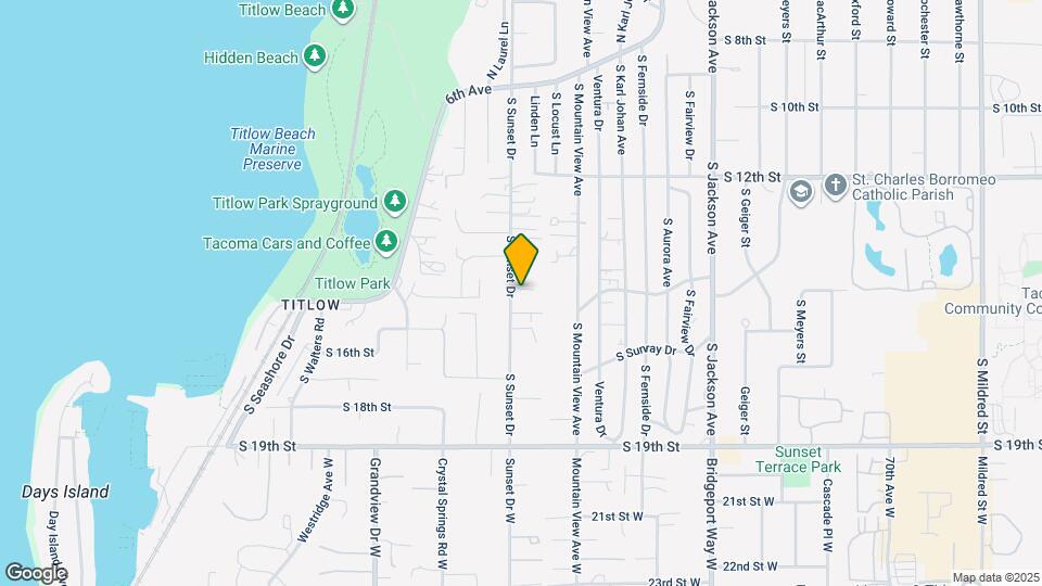 1425 S Sunset Dr Map and Location Details