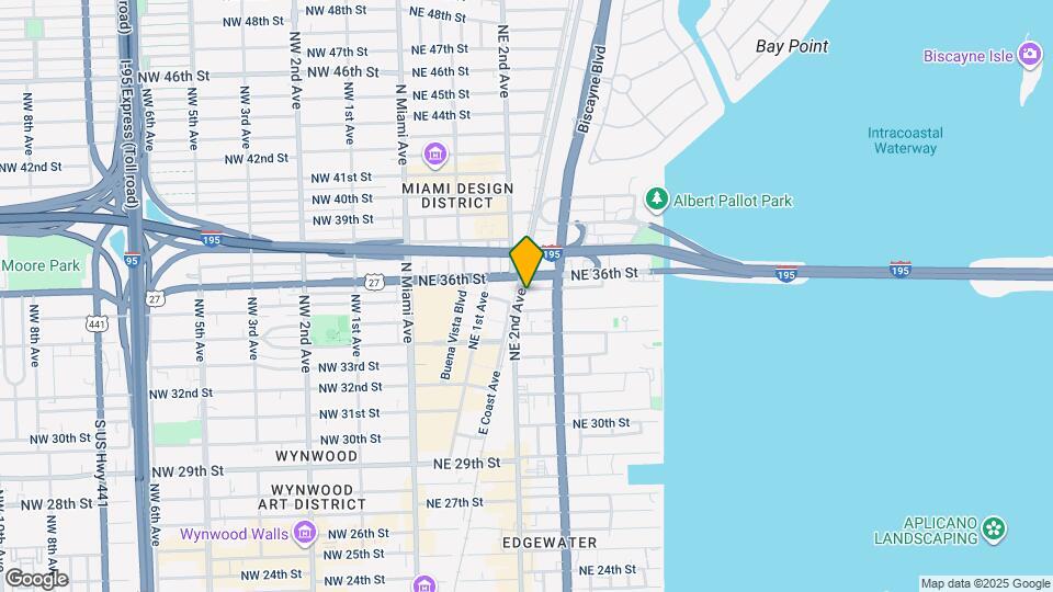208 NE 35th Ter, Unit C1 Mapa y Detalles de la Ubicación