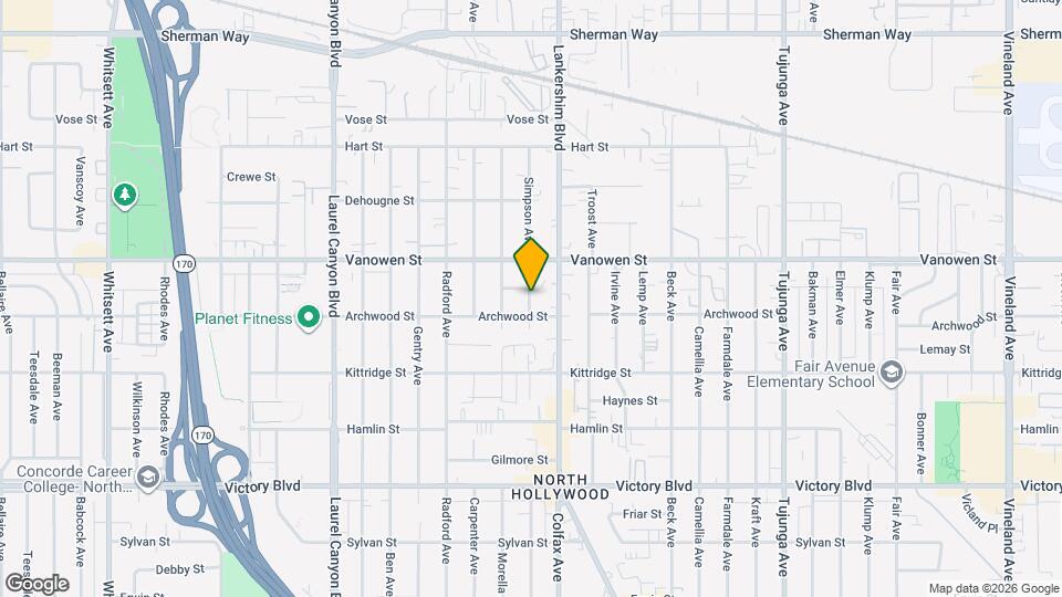 6718 Simpson Ave Map and Location Details