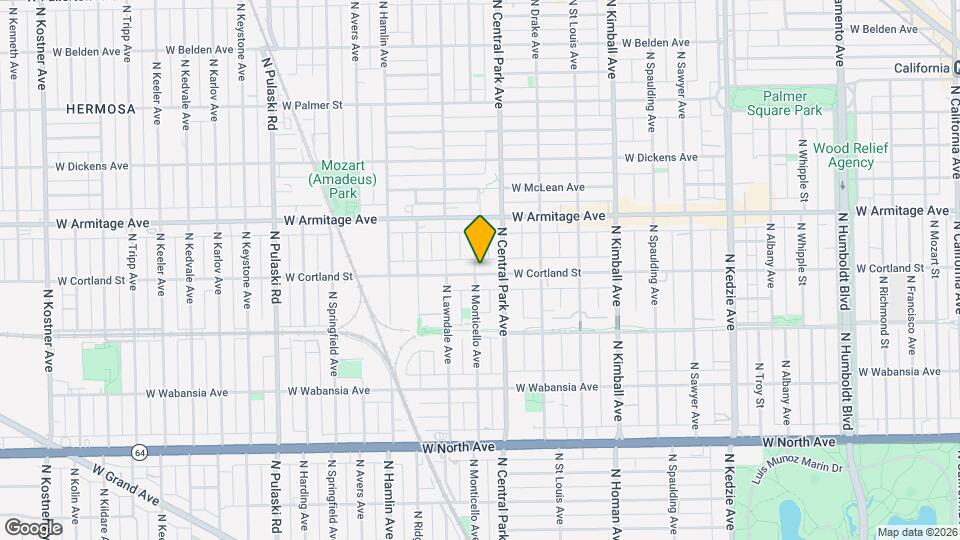 1903 N Monticello Ave Mapa y Detalles de la Ubicación