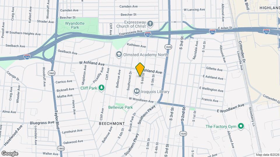 4614 S 6th St Map and Location Details