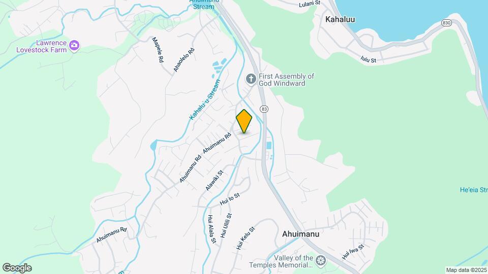 Ahuimanu Place Estates Mapa y Detalles de la Ubicación