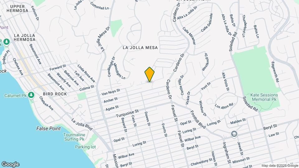 1173 Van Nuys St Map and Location Details