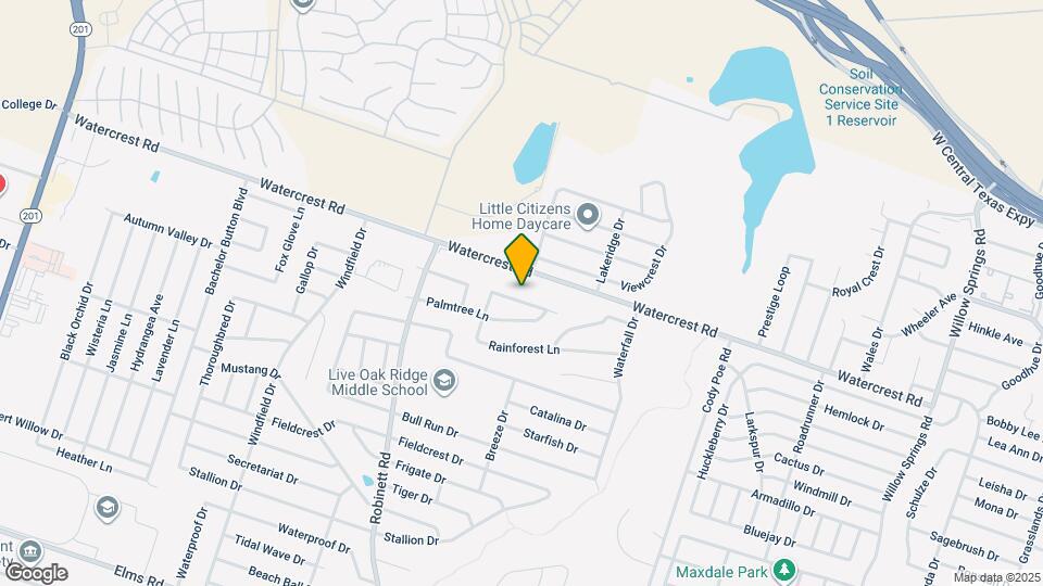 3605 Coral Bay Ln Map and Location Details