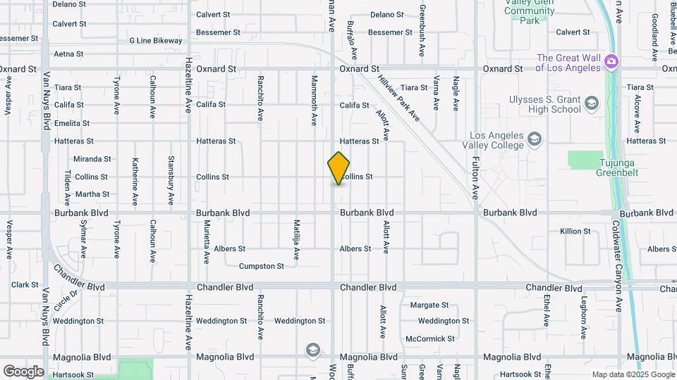 5636 Woodman Ave Mapa y Detalles de la Ubicación