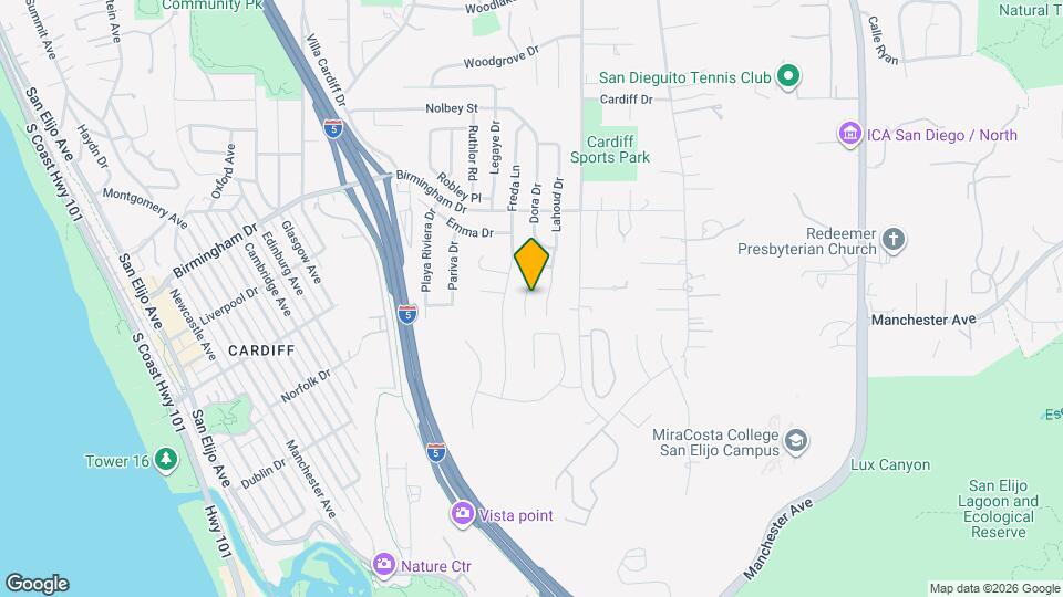 1939 Park Crest Dr Map and Location Details