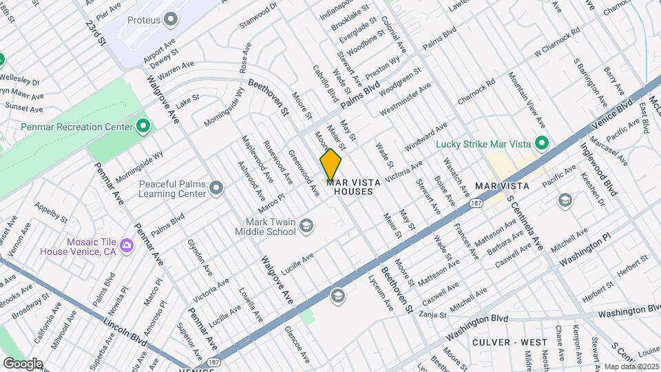 3631 Beethoven St Map and Location Details