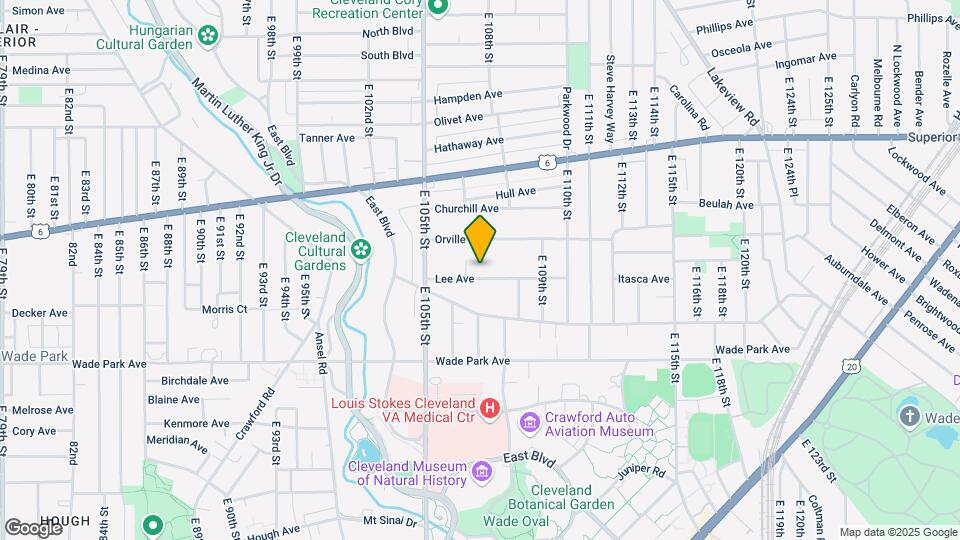10703 Lee Ave Mapa y Detalles de la Ubicación