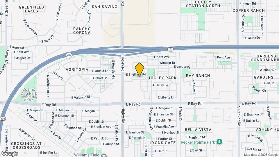 3316 E Orchid Ln Map and Location Details