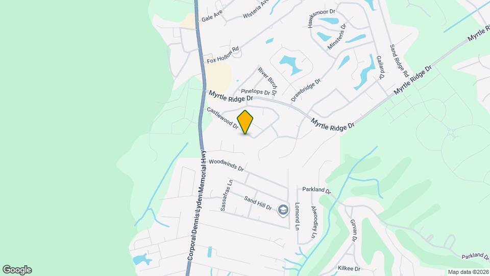 961 Castlewood Dr Map and Location Details