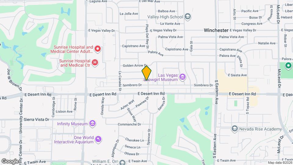 1734 Sombrero Dr Map and Location Details