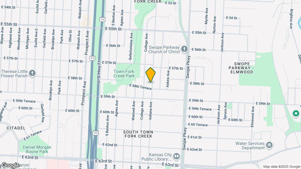 5754 Indiana Ave Map and Location Details