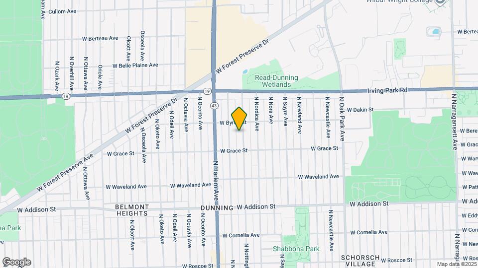 3834 N Nottingham Ave Mapa y Detalles de la Ubicación