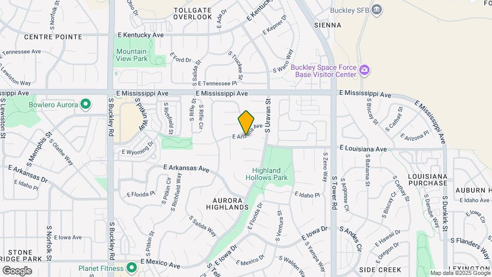 17766 E Arizona Ave Map and Location Details