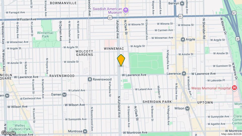 4833 N Ashland Ave Map and Location Details