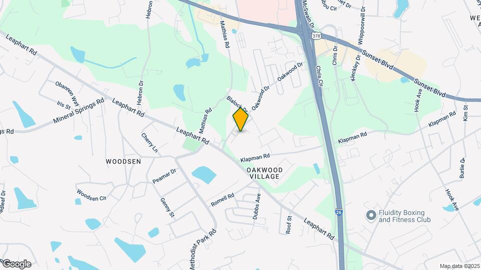 223 Chestnut Oak Ln Map and Location Details