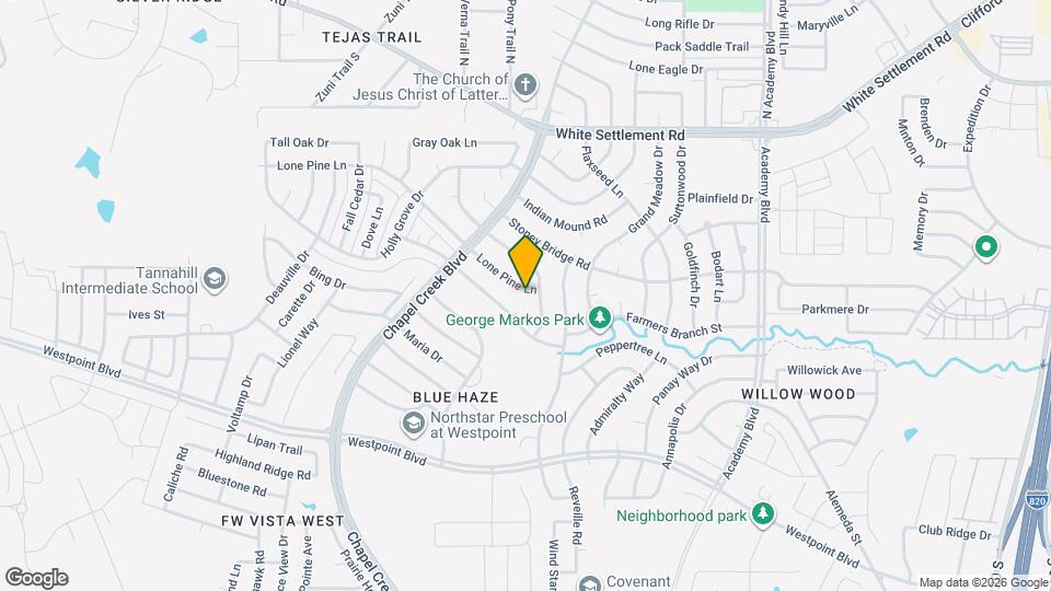 10205 Lone Pine Ln Map and Location Details