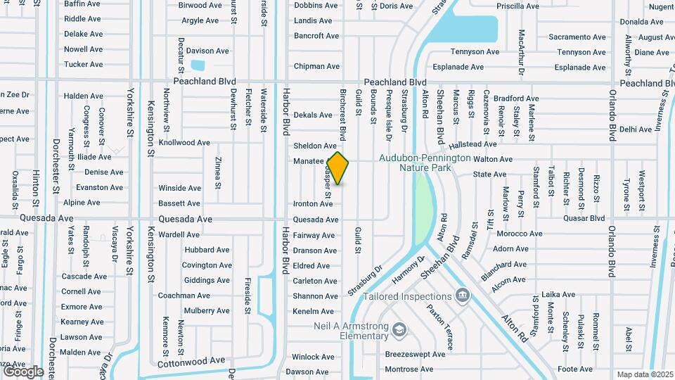 1217 Birchcrest Blvd Map and Location Details