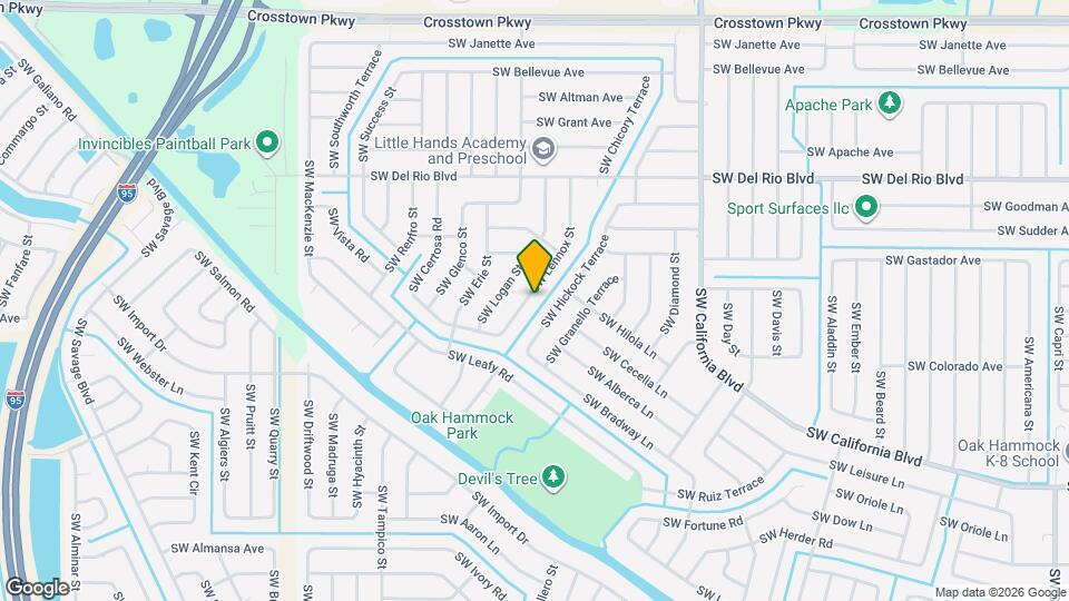 1933 SW Lennox St Map and Location Details