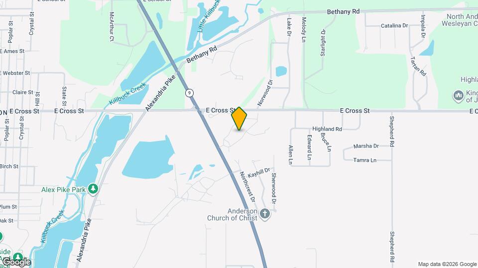 1805 S Cross Lakes Cir Map and Location Details