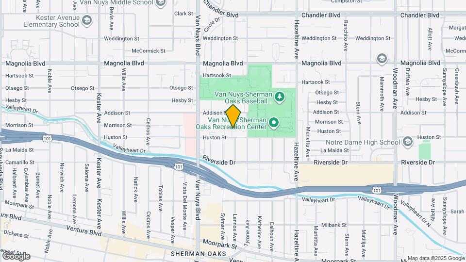 14335 Huston St Map and Location Details