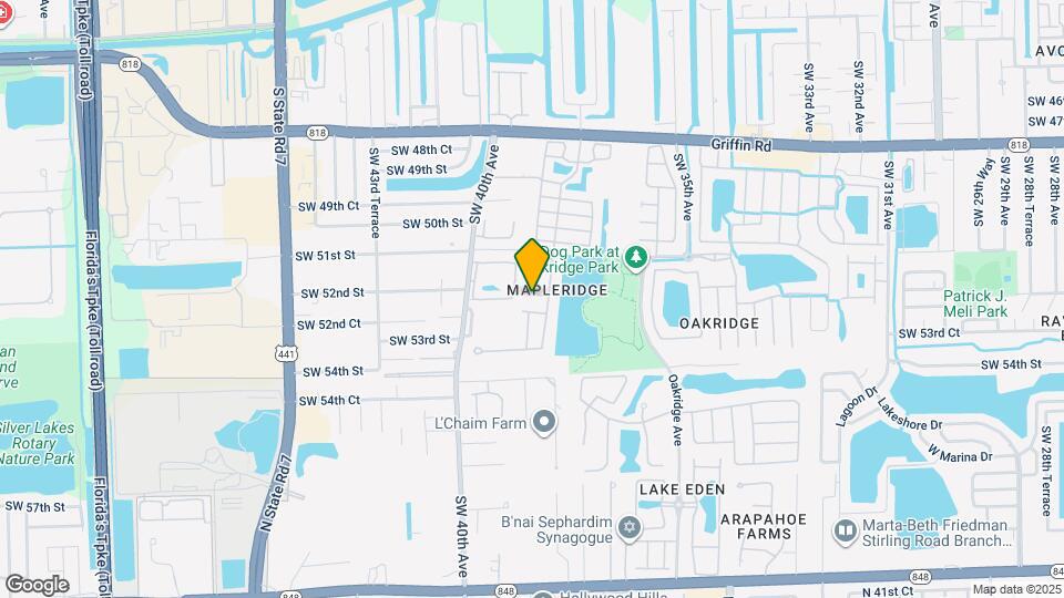 3844 SW 53rd St Map and Location Details