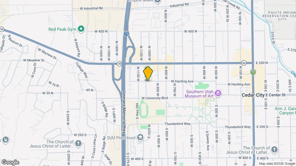 96 N 1050 W Map and Location Details