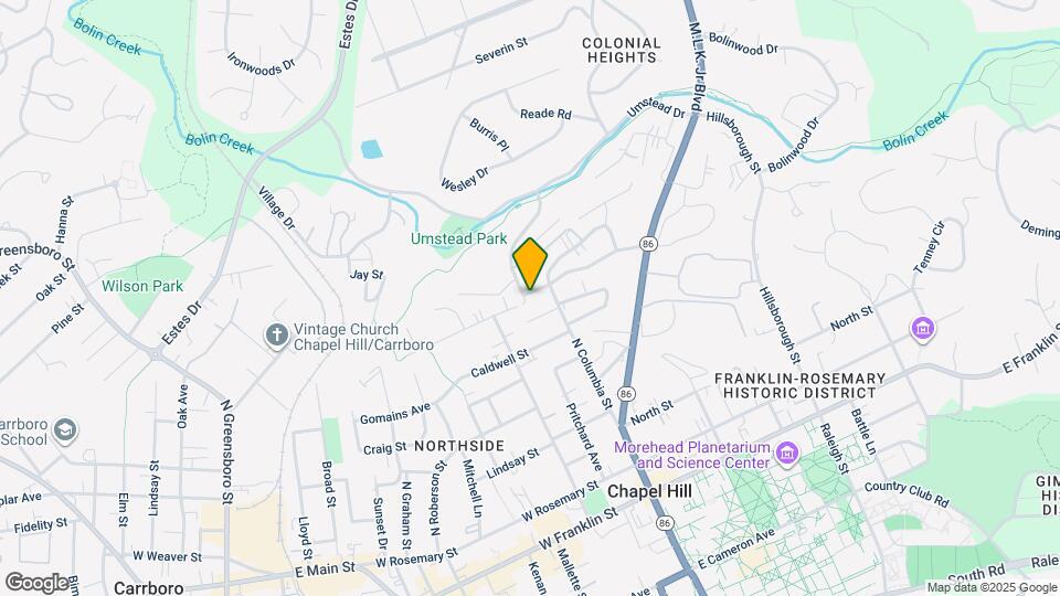 105 W Longview St Map and Location Details