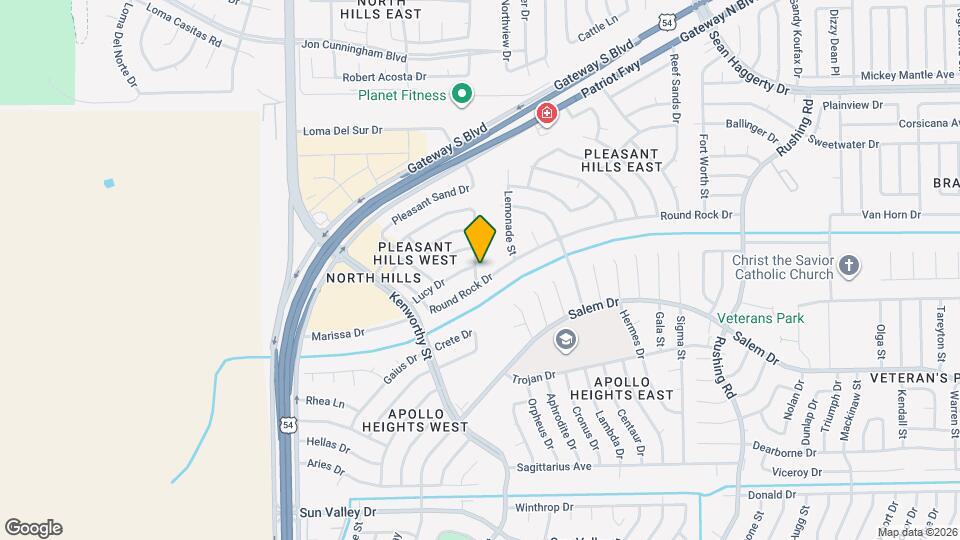 10604 Pleasant Hills Dr Map and Location Details