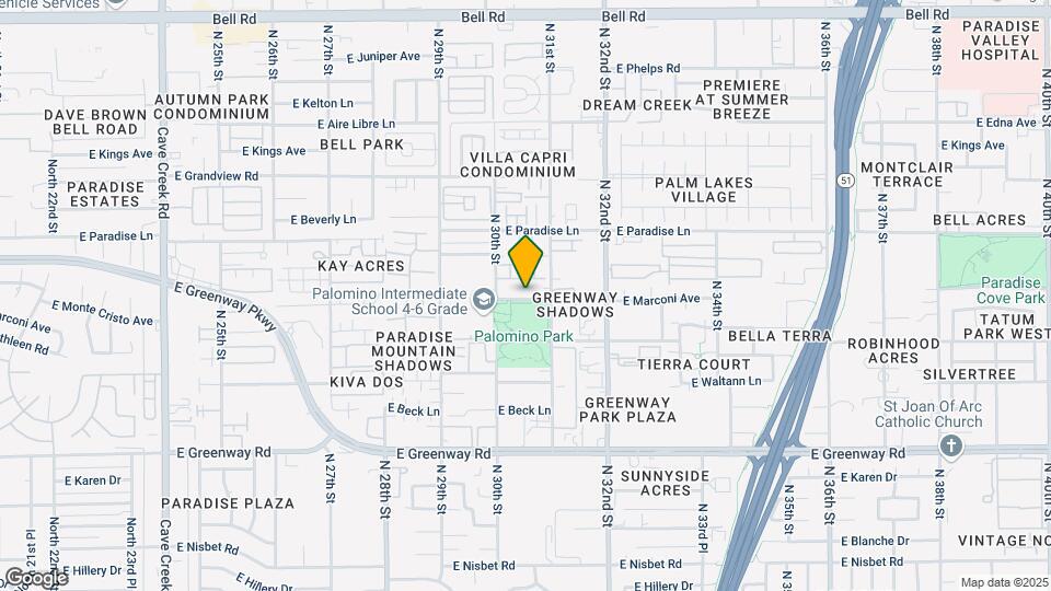 3028 E Marconi Ave Map and Location Details