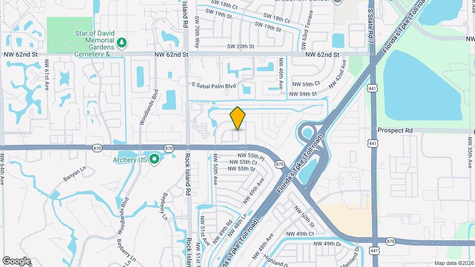 5611 NW 49th Terrace Mapa y Detalles de la Ubicación
