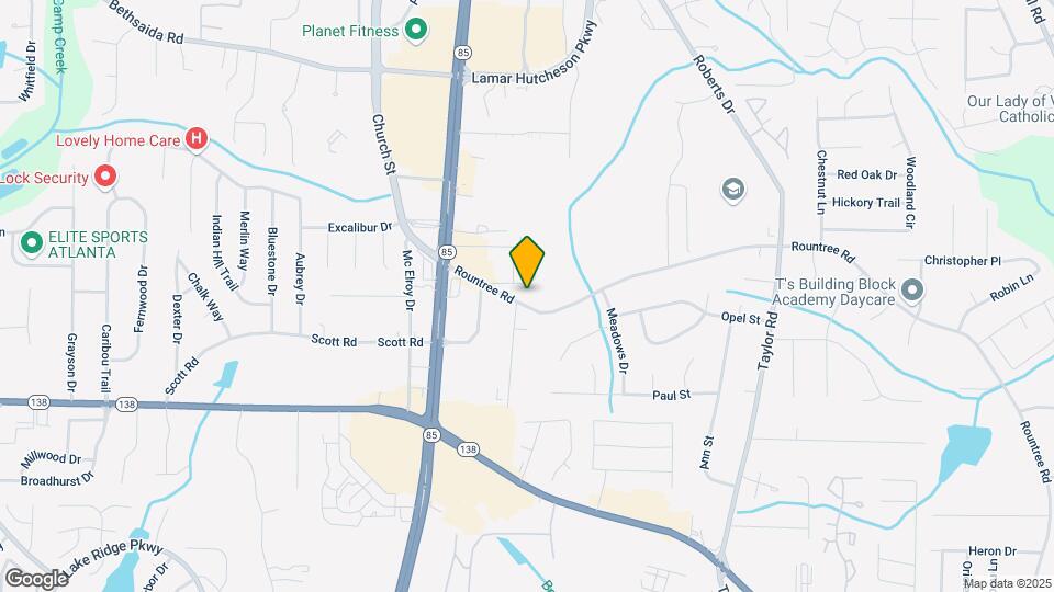 627 Rountree Rd Map and Location Details