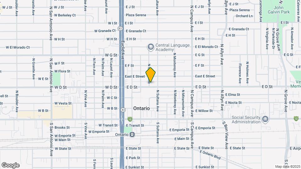 412 N Cherry Ave Map and Location Details