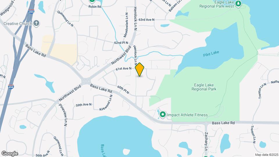 6040 Hemlock Ln N Map and Location Details