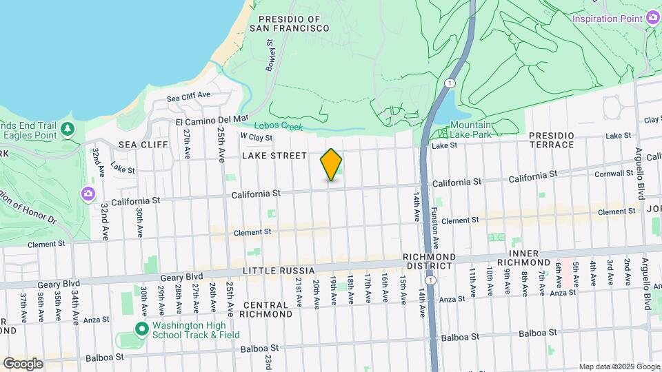 190 19th Ave Map and Location Details