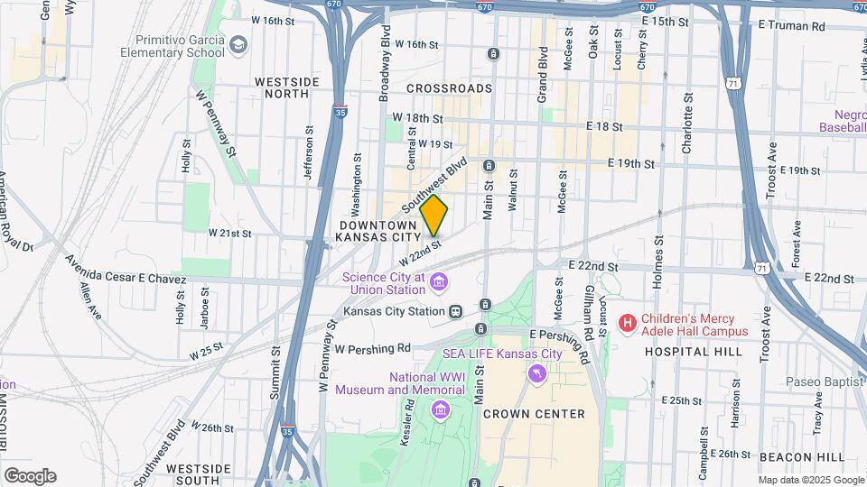 2120 Wyandotte St Mapa y Detalles de la Ubicación