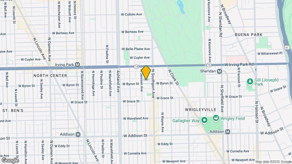1424 W Byron St Map and Location Details