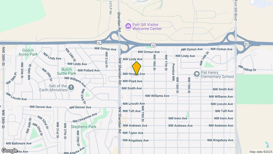 1910 NW Hoover Ave Mapa y Detalles de la Ubicación