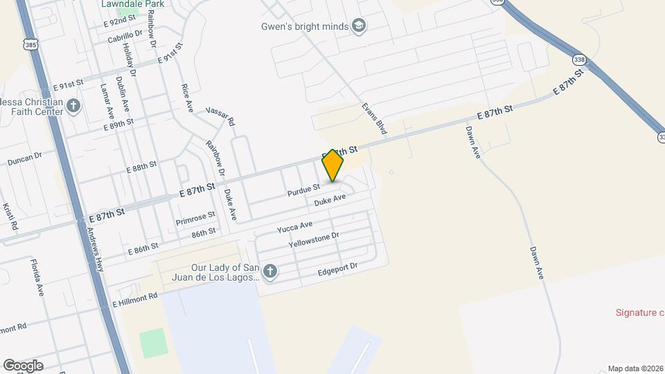 912 Purdue St Map and Location Details