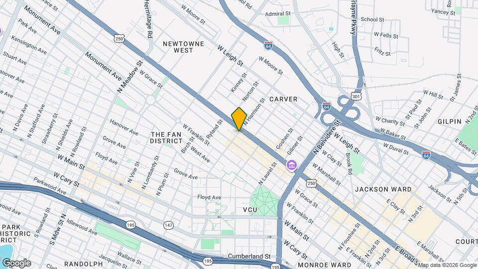 517 N Harrison St Map and Location Details