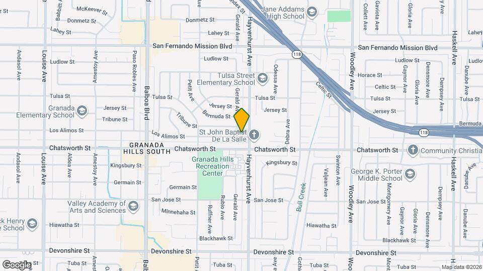 16615 Los Alimos St Map and Location Details