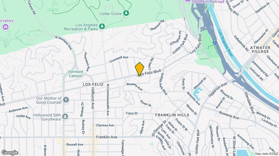4036 Los Feliz Blvd Map and Location Details
