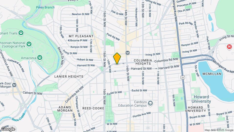 1458 Columbia Rd NW Map and Location Details