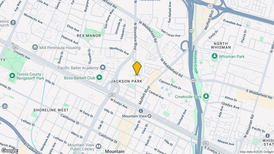 339 Stierlin Rd Map and Location Details