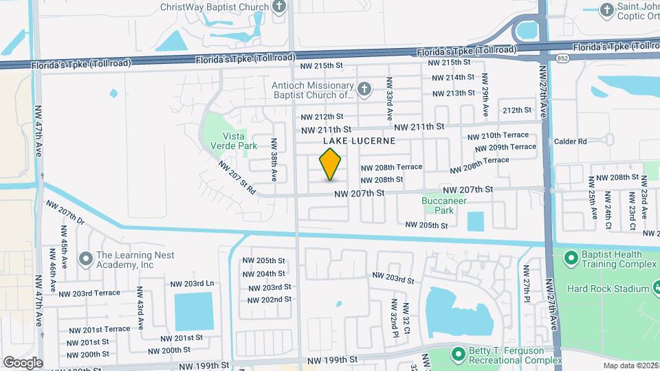 3480 NW 208th St Map and Location Details