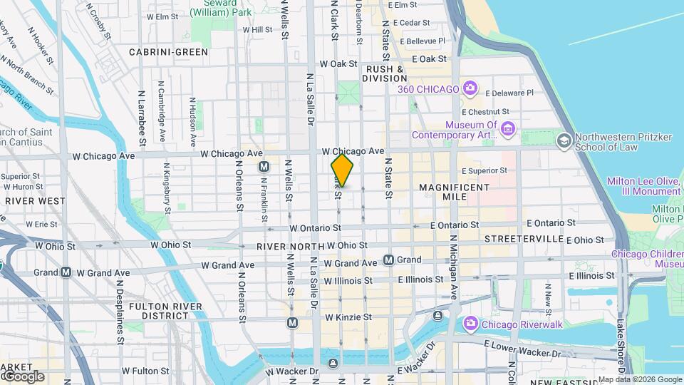 99 W Huron St, Unit 0612 Mapa y Detalles de la Ubicación
